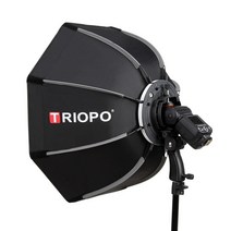 라앤모 스튜디오스탠드조명 Tripo90cm 사진 휴대용 야외 스피드라이트 팔각형 우산 소프트 박스 고독스 V860II TT600 Yongnuo YN560IV YN568EX 플래시