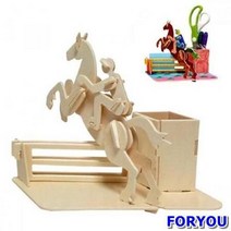 ForU178 목공승마 5개 만들기수업 가족만들기 어린이집만들기 만들기재료 유치원만들기, 본상품