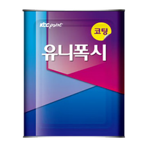 KCC 바닥 에폭시페인트 상도 유니폭시코팅 녹색 회색 적갈색 청색 분홍색 백색 황색 투명, [코팅] 유니폭시 코팅 16KG (황색)