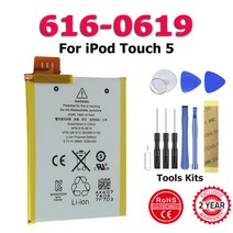 XDOU 616-0343 A1641 배터리 애플 아이팟 터치 1 2 3 4 5 6 교체 키트, 02 616-0619