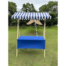 이동식 행사 진열대 가판대 노점 플리마켓 접이식 판매대 매대, 블루150x60x200