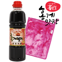 홍게간장 홍게맛장 레드 500ml + 두겹 행주 간장 홍일식품 홍게 맛간장 천연 조미료, 500ml + 행주