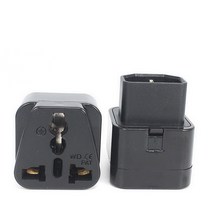 타워 멀티탭 짧은 범용 블랙 화이트 10A CE EC320 UPS PDU C14 전원 콘센트 변환 커넥터 컴퓨터 데스크탑, 한개옵션1, 02 Black