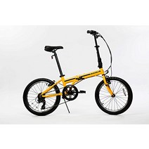 직구 EuroMini 접이식 자전거 Zizzo Campo-20308, 노란색, 20인치