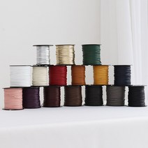 랍빠끈 납작가죽 천연가죽 끈 (3mm 5mm) 17color rdq 반지 키링 팔찌 등 DIY 가죽끈, 카멜