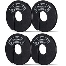 PlateMate 각 0.6kg(1.3파운드) R-3 마이크로 로딩 웨이트 플레이트 금속 고무 비닐 또는 우레탄 덤벨과 함께 사용 (한 쌍) 292793, Two Pair