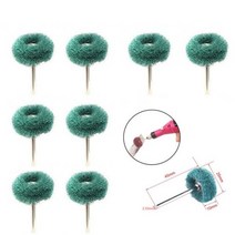 드러멜 드레멜 다용도조각기 미니 드릴 연마 브러시 2.35mm 생크 나일론 버핑 휠 Dremel 로타리 핸드 툴 액세서리 세트 녹 제거제 50 피스, 01 green_04 20pcs