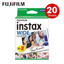 후지 필름 FUJIFILM 카메라 40 Films Fujifilm Instax Wide White Edge For Fuji Camera 100 200 210 300 5, White edge 20 sheets