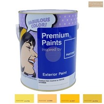 노루표 외벽 담벼락 페인트 4L 무광 노란색 외부 실외 콘크리트 시멘트, 노랑14-0754