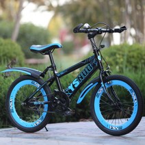 초등학생 어린이 중학생 미니벨로 자전거 입문용 mtb 산악 자전거 20 22인치, 흑파란/단속/포찰/조개바퀴+소선물세트 + 20인치