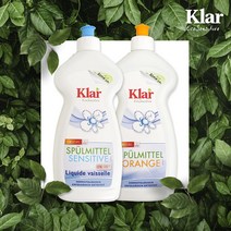 클라 주방세제 유기농 비건 손이 촉촉한 주방세제 센시티브 무향 오렌지향 500ml 2종 택1