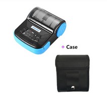 슬림무선프린터 사진 출력 프린트 즉석 3 인치80mm 열 영수증 프린터 미니 protable tikect 프린터(케이스 bloothusb 포함) 41, 검은색, 나는 플러그