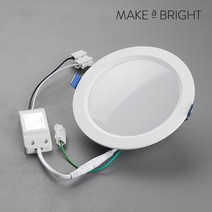 메이크어브라이트 LED 매입등 다운라이트, 6인치 20W, 주광색(화이트빛)