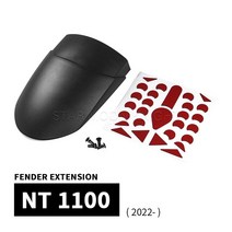 호환 머드 혼다 NT1100 NT 1100 용 ABS 플라스틱 펜더 익스텐션 오토바이 프론트 익스텐더 매트 블랙 플랩 스플래시, [01] NT1100 Front Fender