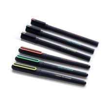 토토만 예쁜글씨 0.5mm 잉크펜 젤 펜 문구 학용품 사무용품, 1개, 네온사인(타원) 녹색