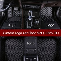 픽업트럭 포드 f150 부품 악세사리 flash mat logo car floor, 전부 검은 색