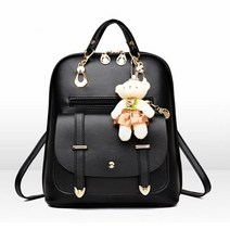 SL304 고급PU원단백팩 곰인형가방 여성가방
