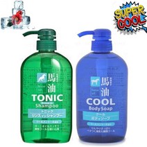 쿨 바디 워시 등드름 클렌져 약산성 마유 동백 오일 샤워 샴푸, 마유 토닉 린스 인 샴푸 600ml (초록)