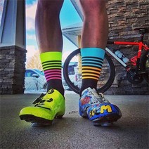 사이클양말/자전거양말/스포츠양말 내구성/고탄성/속건, 3 형광핑크, 1개