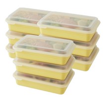락앤락 DOSI LOCK 밀프렙 도시락 600ml, yellow(옐로우), 9개