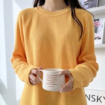 라운드넥니트 하찌니트 오버핏 봄가을 여성