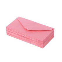 결혼식 휴가 생일 인사말 카드를위한 50 장의 빈티지 봉투, 분홍색