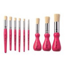 화홍 스텐실붓/STENCIL BRUSH W-0 낱자루