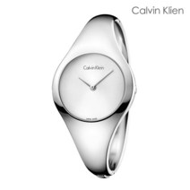 [캘빈클라인_시계] CK 베어 실버 다이얼 스몰 뱅글 메탈 시계 K7G2S116