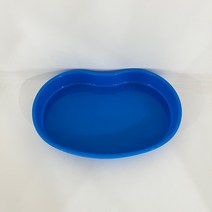 플라스틱 반달 접시 반영구재료 위생저 중형 파란색, 1개, 블루