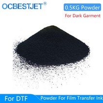 dtf 잉크 인쇄 필름 인쇄 및 전송을위한 직접 전사 필름 인쇄용 0.5kg 흑 마술 dtf 분말, 0.5kg 분말