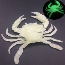 바다 지깅 시뮬레이션 소프트 게 웜 크랭크 베이트 후크 야광 형광 스윔 문어낚시 미끼, 총명한