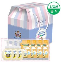 아이깨끗해 선물세트 250ml용기 3개 + 200ml리필 4개 (순 레몬 청포도), 250ml용기 3개+200ml리필 4개 (레몬)