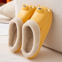 wa365 EVA 베어털신 겨울 방한화 남성 여성 털슬리퍼 털실내화