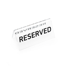 아크릴 RESERVED 예약석 표시 문구, 투명