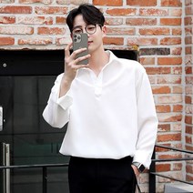 바이블 반오픈 카라 셔츠