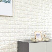 쿠셔니 단열에 좋은 붙이는 프리미엄 와이드 폼블럭롤, 파벽돌 폼블럭롤 화이트_1m x 2.5m