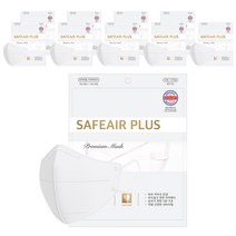세이프에어 플러스 새부리형 황사 방역 마스크 KF-94, 10매입, 10개, 화이트