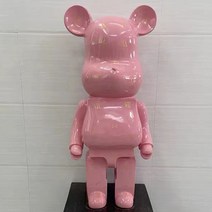 YAPOGI 베어브릭 BearBrick 피규어 저금통인테리어장식 개업 집들이 선물, 핑크
