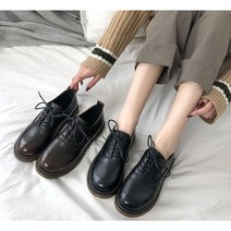 160/ 여성 단화 통굽로퍼 봄 가을 캐주얼 보이시한 구두