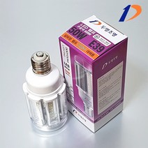 두영조명 LED 콘벌브 보안등 50W 투명 전구색(3000K) 주광색(6500K) E39 에너지소비효율1등급, 1)전구색(3000K)