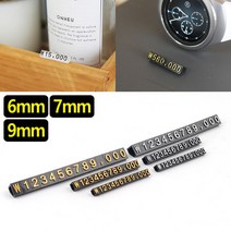 3P 조립형 가격표 세트, 6mm 투명/금색, 상세페이지 참조