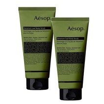 이솝 제라늄 리프 바디 스크럽 180ml 2팩 Aesop Geranium Leaf Body Scrub