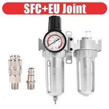 유수분리기 SFC400 1/2 SFC300 SFC200 1/4 공기 압축기 필터 레귤레이터 오일 워터 분리기 트랩 밸브 공압 부품, SFC w EU