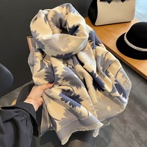 여성 겨울 캐시미어 스카프 인쇄 말 목도리 랩 인쇄 파시미나 따뜻한 스카프 두꺼운 담요 여성