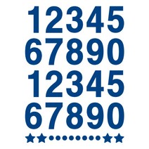 오피스왕국 숫자 스티커 높이5cm 혼합숫자 메뉴판 가격표 호실 번호 분류 락커 number5, 오션블루