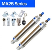 유압 에어 실린더 MA25 공압 공기 25MM 보어 25-500mm 스트베스트 소형 스테인레스 스틸 피스톤 더블 액션 미니 170732, MA25x175-CA-S, Cylinder And SDB