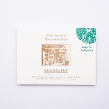 Sennelier 수채화 블록 20장 콜드 프레스 21 x 14.6cm8.25 5.75인치