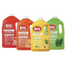 아키스 주방세제 용기 3000ml x4 (솔잎 레몬 석류 자몽 택1)