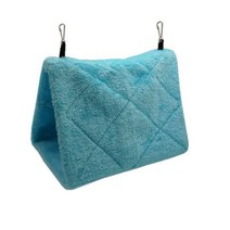 애완 동물 새 앵무새 케이지 따뜻한 해먹 텐트 침대 잠자는 새장 액세서리 집 둥지, 파란_24x15x18cm