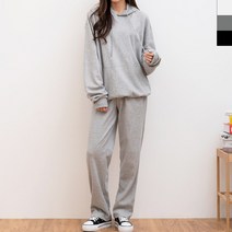 여성 트레이닝 세트 여자 후드 맨투맨 츄리닝 루즈핏 운동복 홈웨어 실내복 파자마 잠옷 슬립 웨어